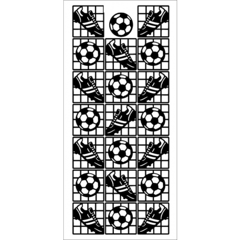 Naklejka Ażurowa "Piłka nożna" - Złota